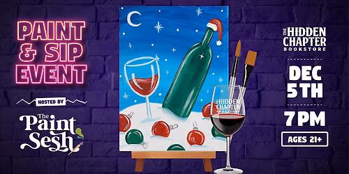 Holiday Paint & Sip Painting Event in Fort Thomas, KY \u2013 \u201cOnce Upon A Wine\u201d