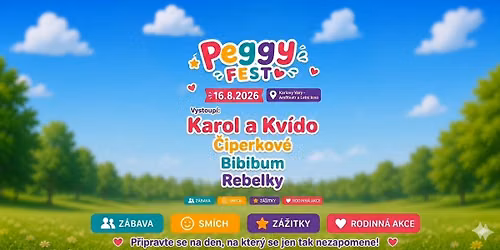 Peggy fest 16.8. Karlovy Vary 
