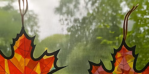 \ud83c\udf41 Children\u2019s Fall Leaves Sun Catcher Workshop \ud83c\udf41