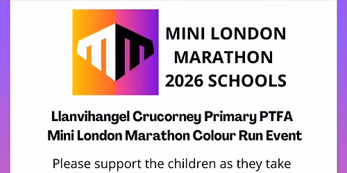 PTFA Mini London Marathon Colour Run Fundraising Event 