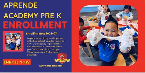 Aprende Academy Pre K Open Enrollment 