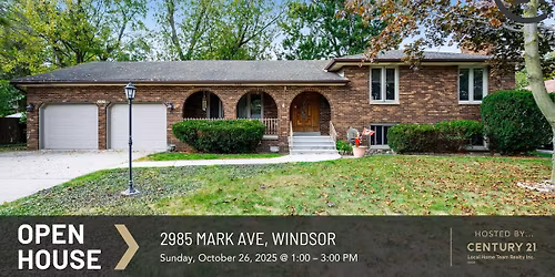OPEN HOUSE: 2985 Mark Ave, Windsor