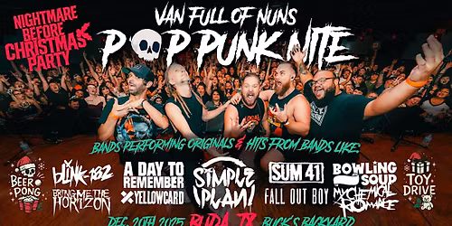 Pop Punk Nite: Nightmare before Christmas Party! Buda, TX!