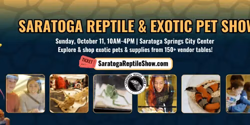 Saratoga Reptile Show Vendor Table Registration & Purchase