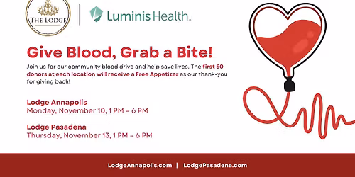 Blood Drive with Luminis Health