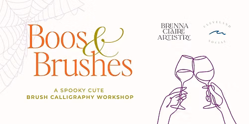 Boos and Brushes: Intro Calligraphy Workshop