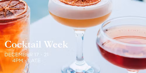 Cocktail Week at Trinity Wharf