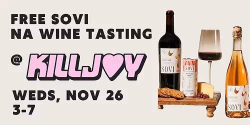 Free SOVI Wine Tasting