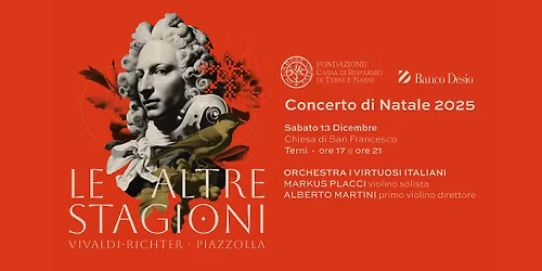Concerto di Natale 2025 “Le Altre Stagioni: Vivaldi - Richter e Piazzolla”