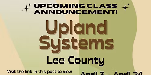 Upland Systems -- Lee County (In-Person)