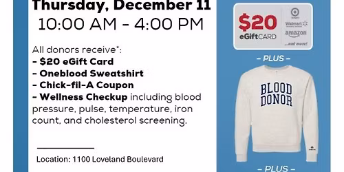 Donate Blood with OneBlood at DOH-Charlotte