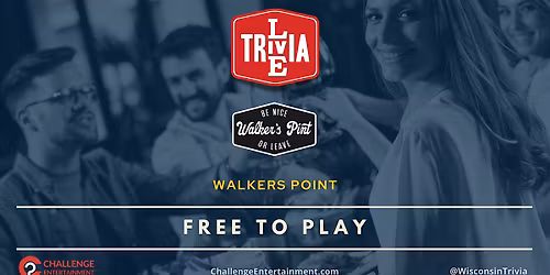 Monthly Live Trivia Nights at Walker's Pint - Milwaukee