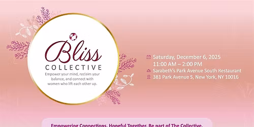 Bliss Collective: Brunch & Sip - NYC Event - December 6