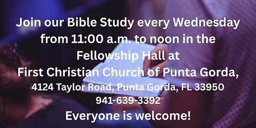 Bible Study at First Christian Church of Punta Gorda