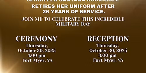 CW4 Santana Rodriguez Retirement Ceremony