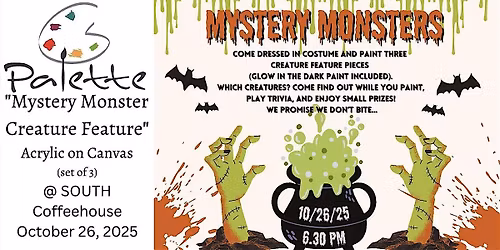 Palette Paint Experience- Mystery Monster Creature Feature