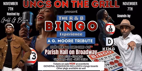 Unc's On The Grill Presents R&B Bingo Experience