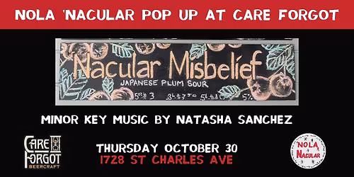 Natasha Sanchez minor key music and NOLA 'Nacular art pop up at Care Forgot