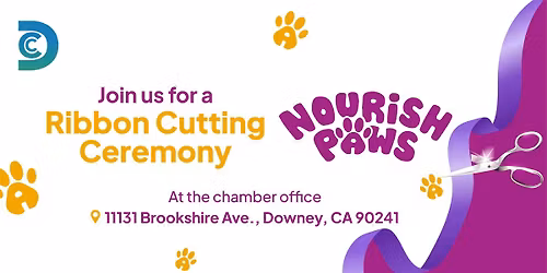 \ud83c\udf89\ud83d\udc3e Join us as we welcome Nourish Paws to the community with an exciting ribbon cutting!