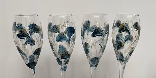 CHRISTMAS WINE GLASS & BOTTLE PAINTING