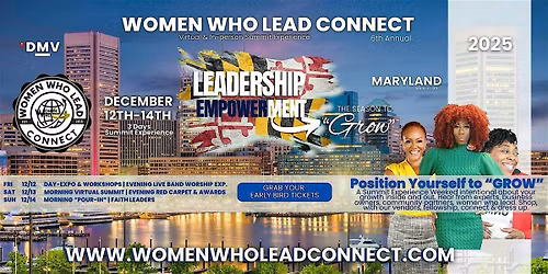 Leadership Empowerment Summit Dec. 2025 (6th Annual) by WWLC | 3 Day Summit