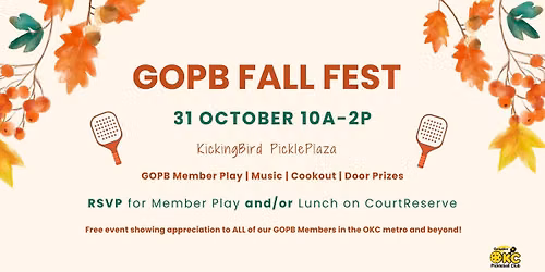 GOPB Fall Fest 2026