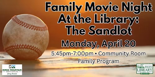 Family Movie Night at the Library: The Sandlot