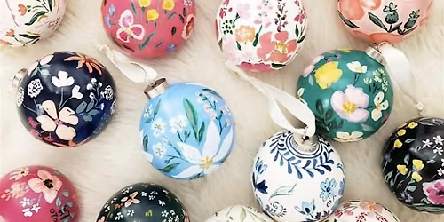 Stockport Festive Bauble Painting