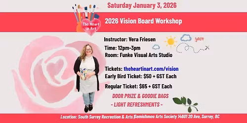 The Heart In Art 2026 Vision Board Workshop