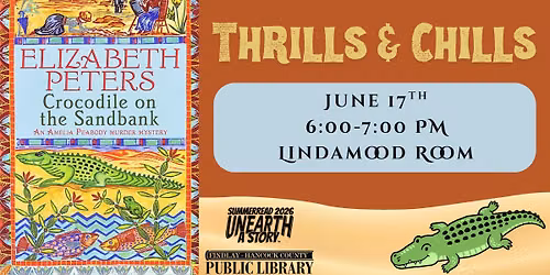 Thrills & Chills Book Discussion: Crocodile on the Sandbank