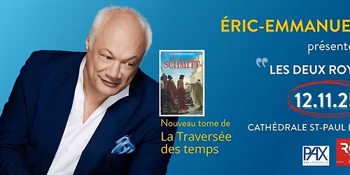 Eric-Emmanuel Schmitt : conf\u00e9rence sur "La Travers\u00e9e des Temps"