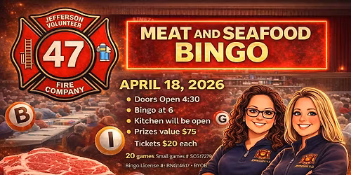 Meat & Seafood BINGO!
