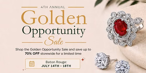 Pattons Baton Rouge 4th Annual Golden Opportunity Sale | Up to 70% OFF Storewide