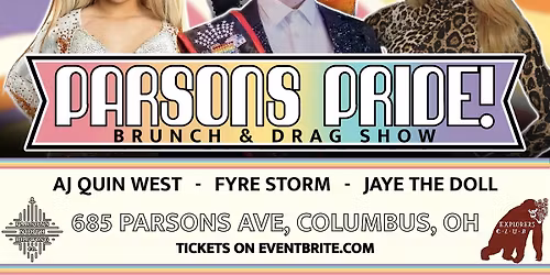 PARSONS PRIDE NOVEMBER!  Brunch and Drag Show