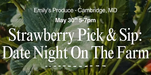 Strawberry Pick & Sip: Date Night on the Farm