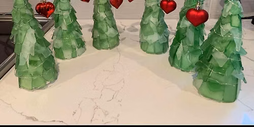 Grinch Sea Glass Tree
