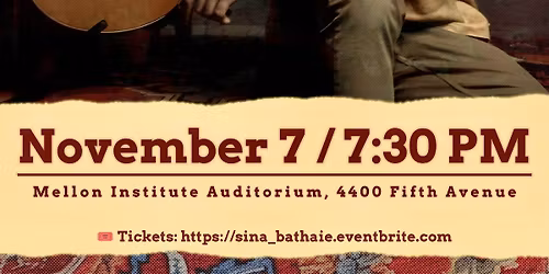 Sina Bathaie Live in Pittsburgh
