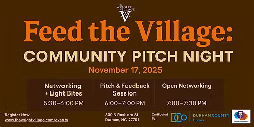 Feed the Village: Community Pitch Night