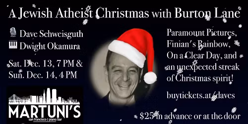 A Jewish Atheist Christmas with Burton Lane