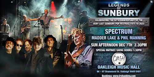 Legends Of Sunbury @ Oakleigh Music Hall