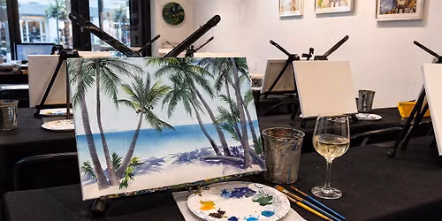 Paint & Sip in Eugene, Oregon \u201cTropical Palms\u201d