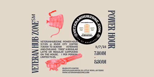 Veteran Hub Zone Power Hour @ River City Coffee
