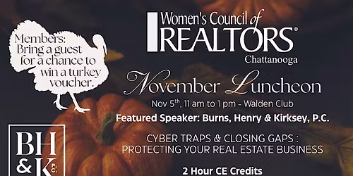 November Luncheon with CE credit!