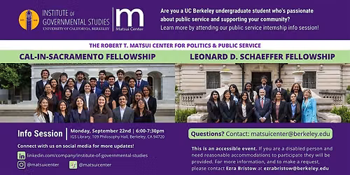 2027 Cal-in-Sacramento \/ Schaeffer Fellowship Info Session