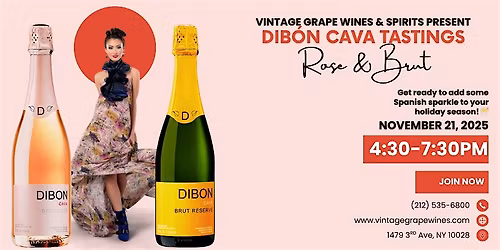 \u00a1Feliz Pre-Thanksgiving! Sparkling Cava Tasting with DIBON BRUT & ROSE