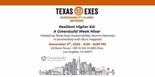 Greenbuild Week Sustainability Mixer: UT Alumni & Higher Ed Leaders