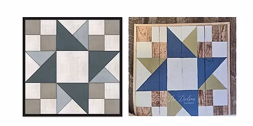 Double Friendship Star Quilt Painting