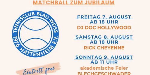 50. Geburtstag TC BW HATTENHEIM