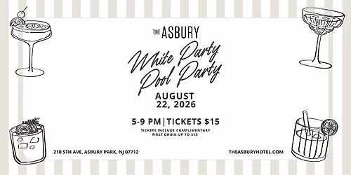 White Party at The Asbury Pool