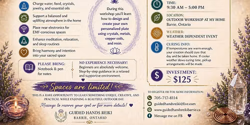 Orgone Making Workshop